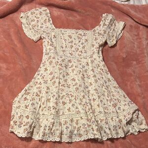 American Eagle Outfitters White Floral Dress